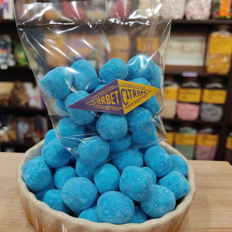 Kysmache, bonbons framboise