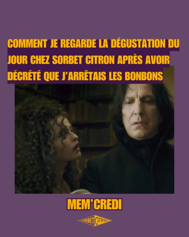 Oubliez le summer body, ça vous donne l'air crispé 😇 (Bellatrix c'est nous et notre "un petit bonbon pour la route ?" 😅😂)